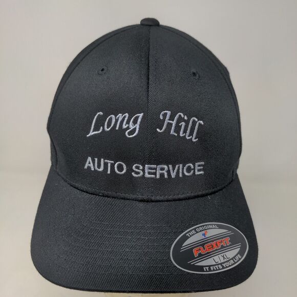 FlexFit Men's Fitted Hat Black Size L/XL Long Hill NAPA ASA AAA Auto Service Cap - Picture 3 of 12